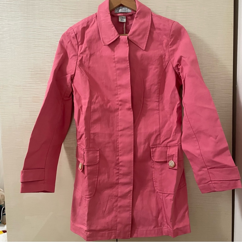 Coral Pink trench coat